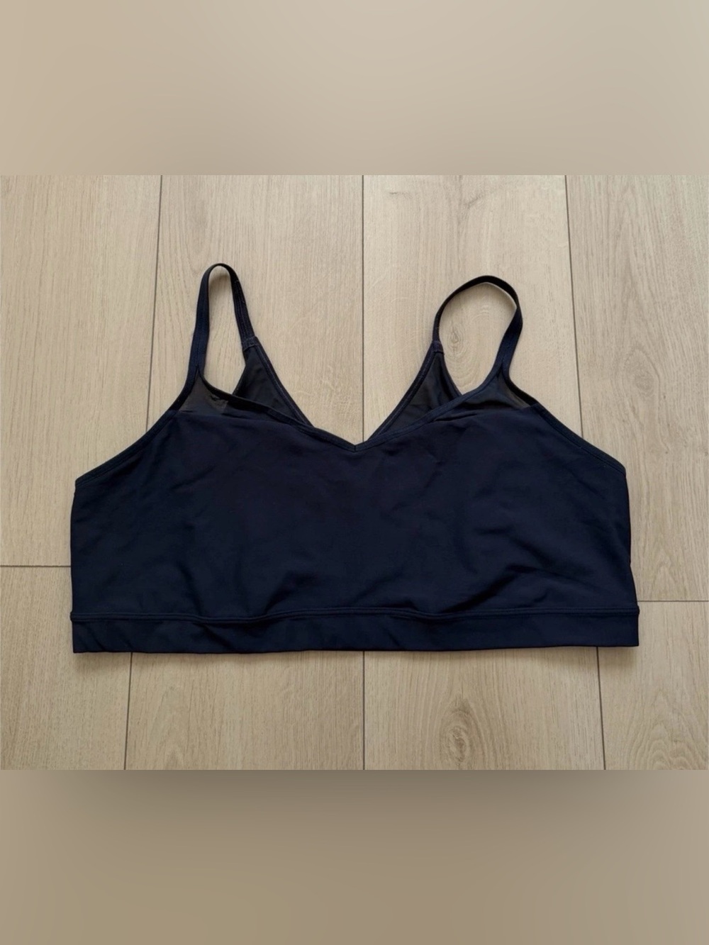 Old Navy Navy Stretch V-Neck Bralette with Adjustable Straps